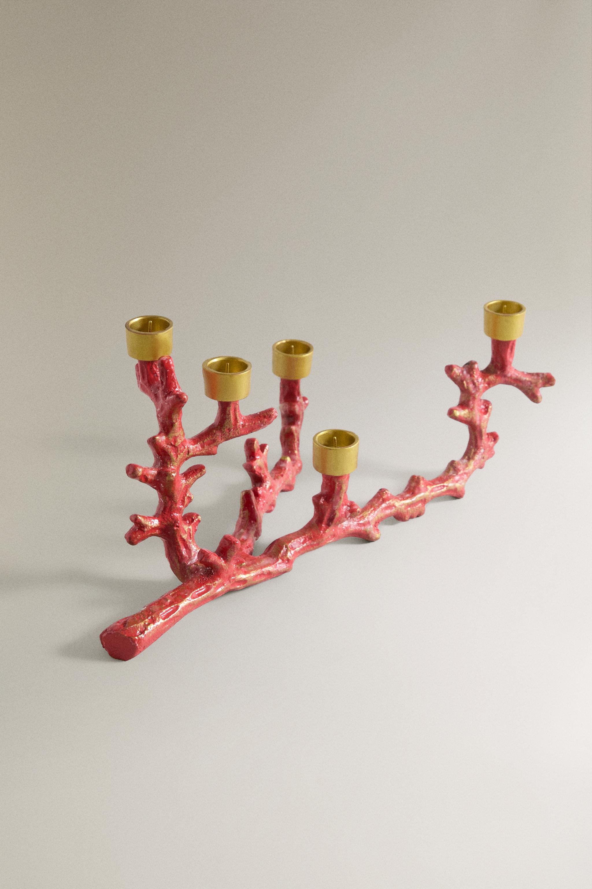 METAL CORAL CANDLESTICK | MARISA BERENSON